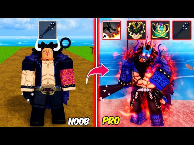 Beating Blox Fruits as Kaido ! Lvl 0 to Max Lvl Full Human v4 Noob to Pro in Blox Fruits !