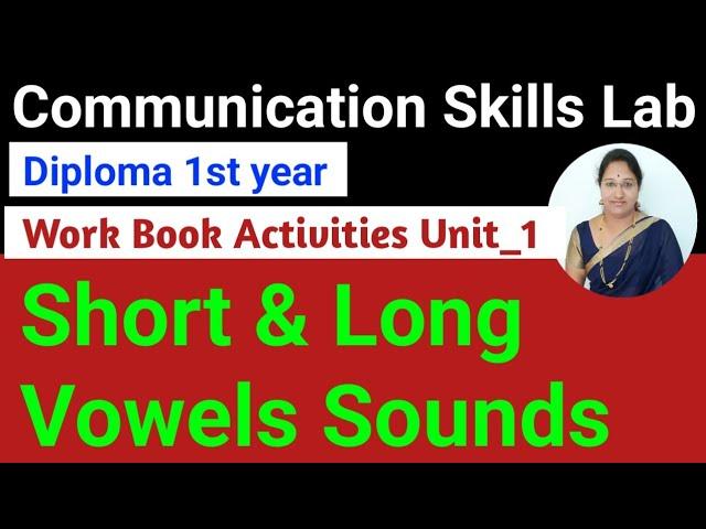 Short & Long vowel sounds in kannada|Work book activities|Communication skills lab#diploma#CS lab