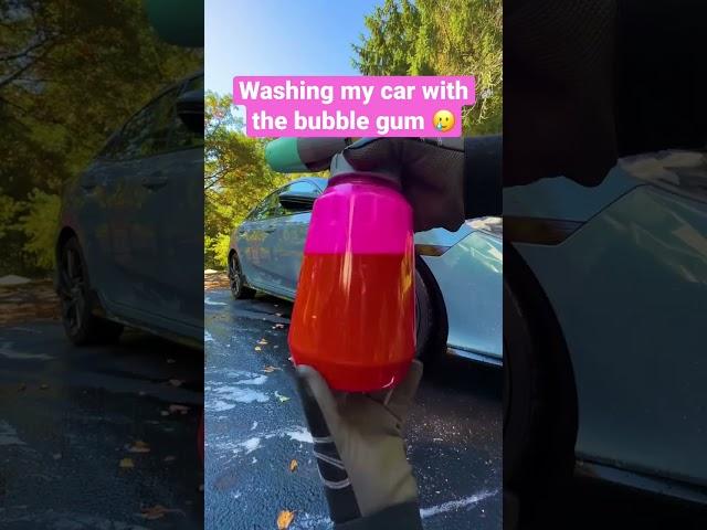 Washing My Car with…BUBBLEGUM? #carwash