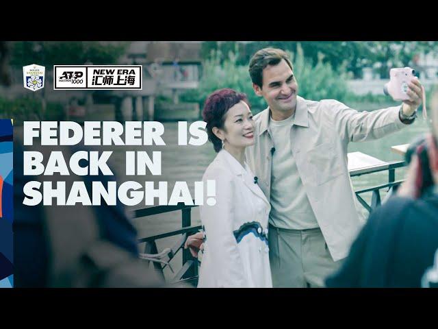 Roger Federer Visits Shanghai!