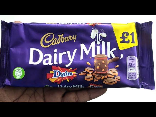 Unboxing Daim Cadbury Chocolate and taste Review Ibibna