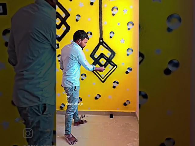 3D Bubbles wall painting..️ #design #artist #penting #shortvideo #viralvideo #youtubeshorts