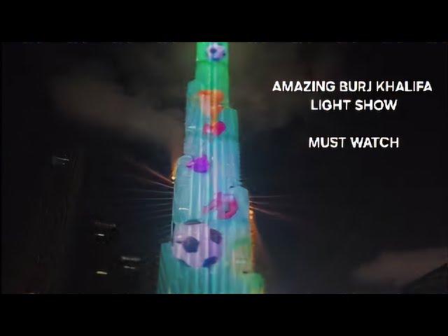 Burj Khalifa Dubai Stunning Light Show l  Glimpses of Dubai Aquarium inside Dubai Mall