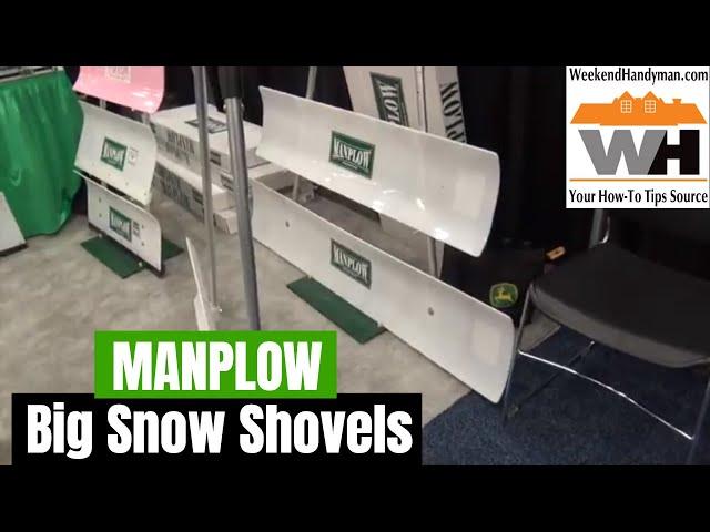 Manplow Big Snow Shovels EZ Glide Edges Reversible Poly Blade | Weekend Handyman