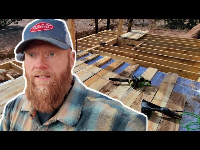 Off Grid Tiny Cabin Build | Floor & Insulation