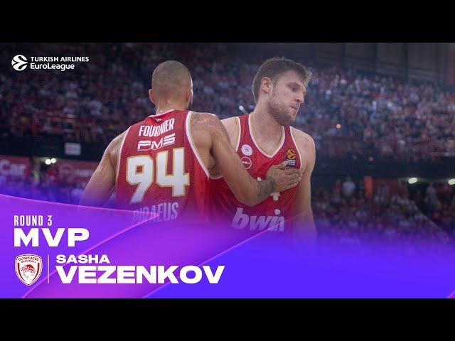 Sasha Vezenkov | RS Round 3 MVP | 2024-25 Turkish Airlines EuroLeague