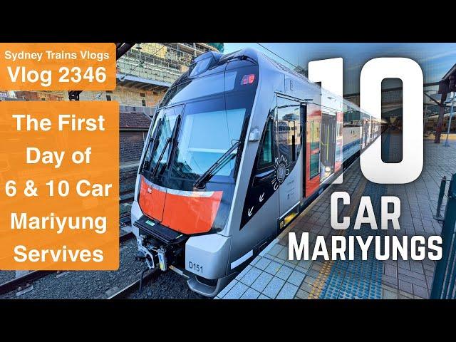 Sydney Trains Vlog 2346: The First Day of 6 & 10 Car Mariyung Services