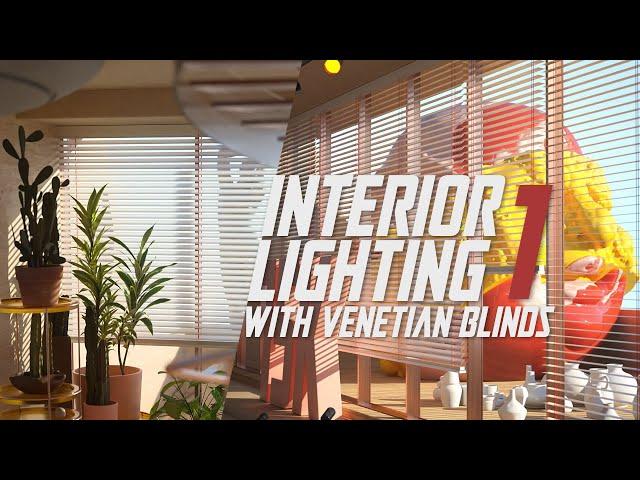 Interior Lighting with Venetian Blinds in Cinema 4D and Octane