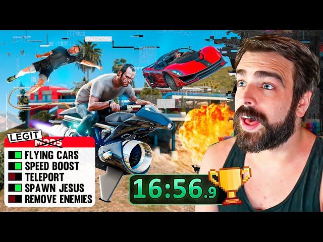 How Fast Can You Beat GTA 5 If You Use Cheats? - Cheat% #2