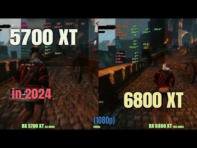 RX 5700 XT vs 6800 xt  in 2024