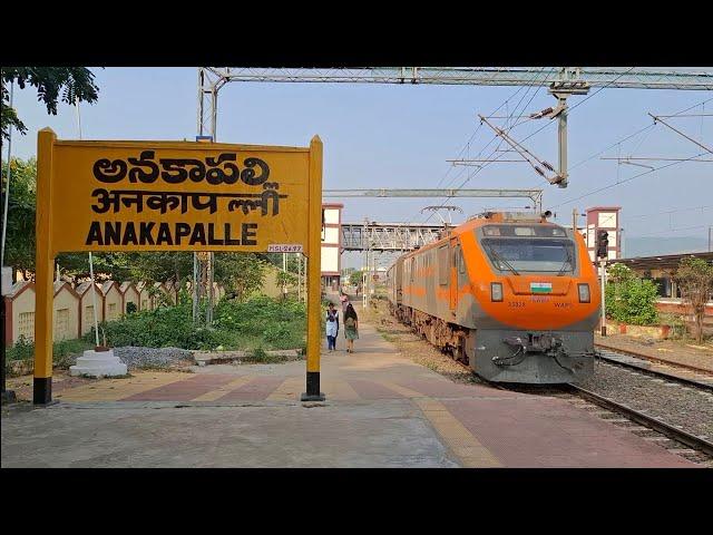 [6 IN 1] ANAKAPALLE RAILWAY STATION AMRIT BHARAT + KAKINADA MEMU + KOLLAM SPL + BOKARO + GOODS TRAIN