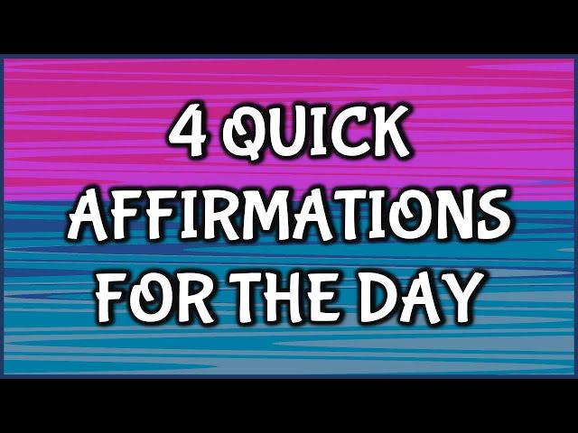 Short Affirmations For The Day | SandZ Affirmations