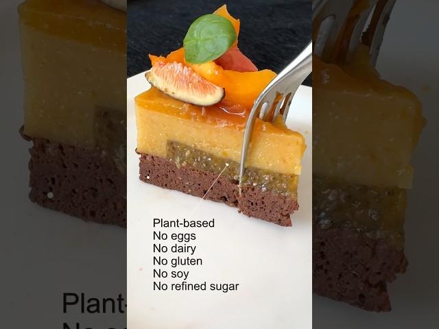 The recipe for this vegan Peach Panna Cotta is in the channel. #vegan #glutenfree #cake #healthy