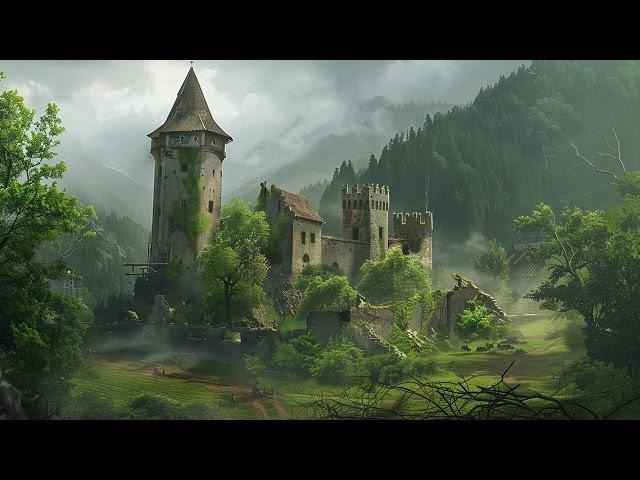 Relaxing Medieval Celtic Music: Fantasy Medieval Folk Music | Fantasy Ancient Ruined Village