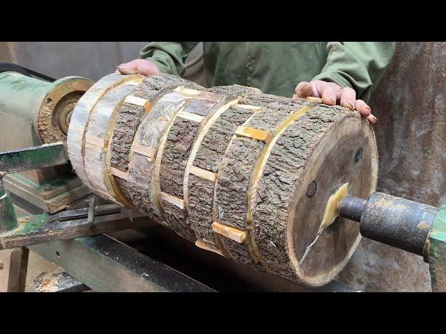 Amazing Woodturning Crazy - Extremely Bold Idea And Beautiful With Amazing Results On Lathe