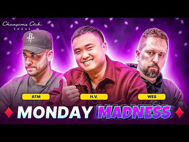 Live Cash NLH with Wes, ATM & H.V.!