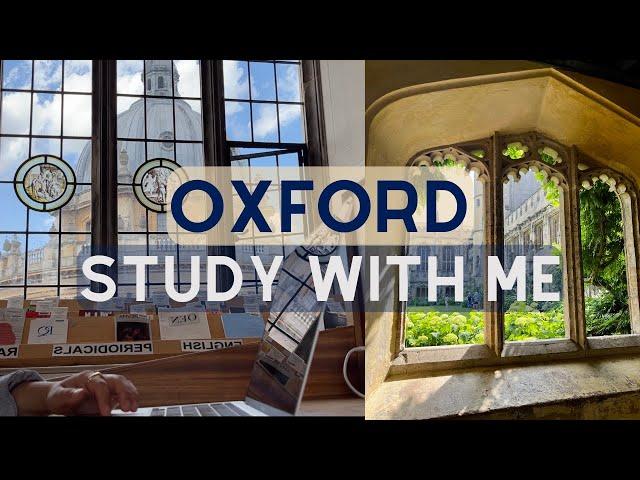 3-HOUR STUDY WITH ME | 60/10 Pomodoro | Bodleian Old Library | University of Oxford | Library sounds