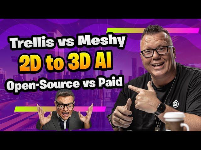 Best 2D to 3D AI Tools: Trellis or Meshy 3D?