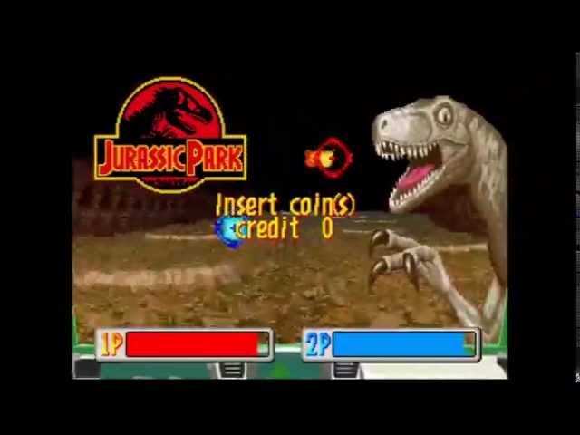 Jurassic Park Arcade Game - Attract Mode (60fps HD)