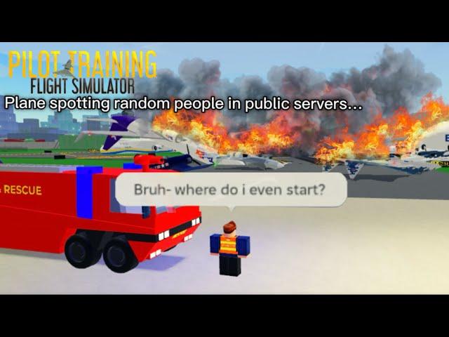 Plane Spotting Random People in PTFS Public Servers...(part 3)