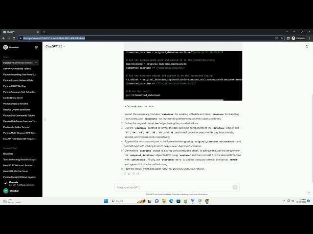 Wants to convert python datetime datetime 2021 7 28 9 39 5 601831 to 2021 07 28 09 39 601831 00 00