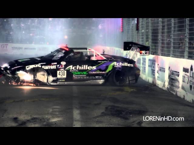 120fps Daigo Saito Hits Wall - Formula Drift Las Vegas - Sony fs700