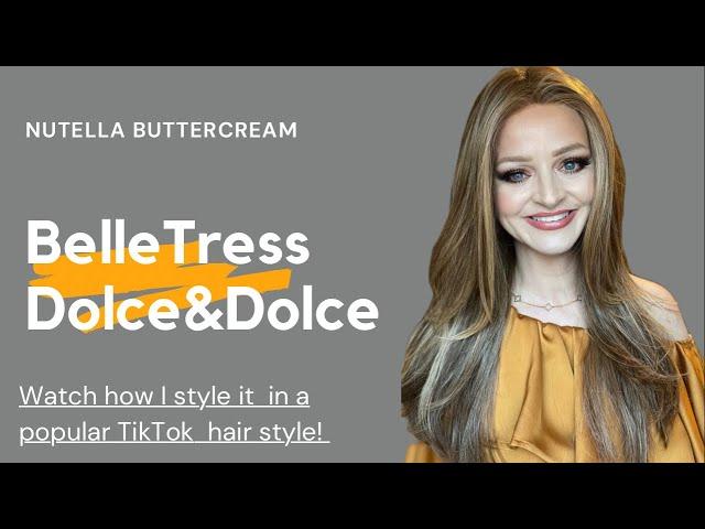 Dolce and Dolce Wig Review! STYLED in a viral TikTok waterfall pony! #belletresswigs #dolceanddolce