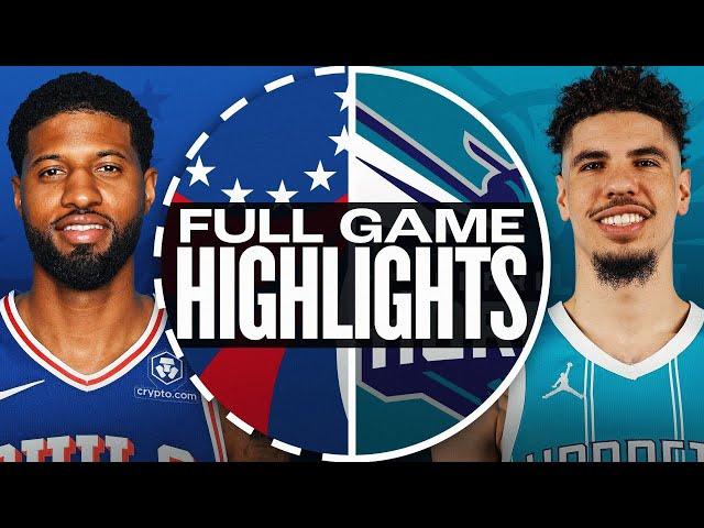 Game Recap: 76ers 121, Hornets 108