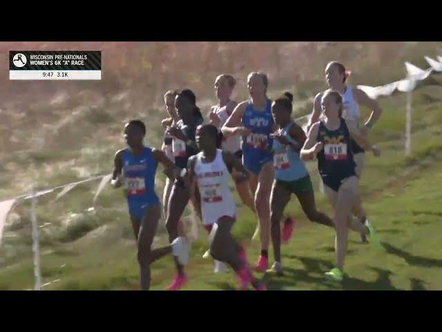 Women's A 8k XC - NCAA D1 Wisconsin Pre-Nationals 2024 [Full Replay]