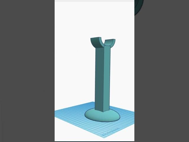Headphone Stand - Design and 3D Print Time lapse (link to model in comments)