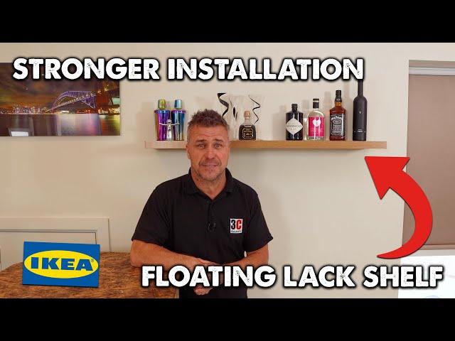 How To Hang a Floating Lack Shelf a Stronger Way