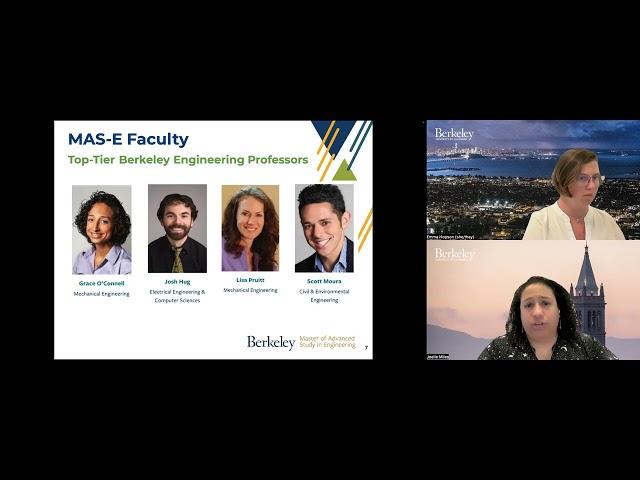 UC Berkeley Graduate Diversity Admissions Fair - MAS-E Session (October 9, 2024)