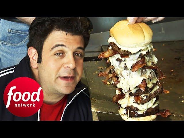 Can Adam Out-Eat His Competitor During The 5 Lb Eagle Challenge? | Man v Food