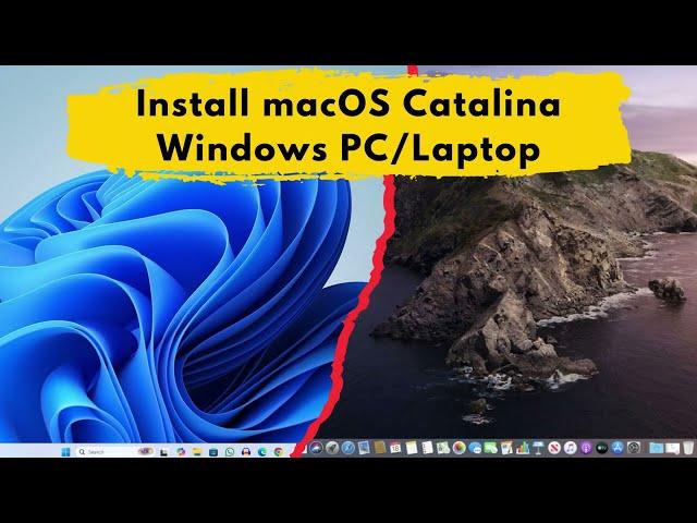 How to Install macOS Catalina | How to Install macOS Catalina on windows 11