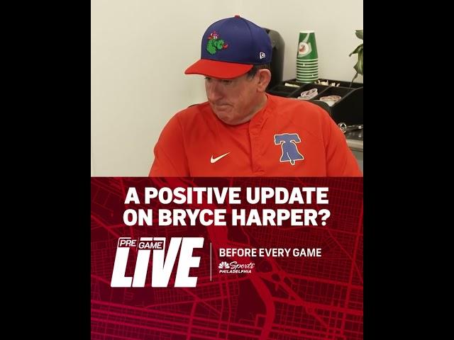 Rob Thomson provides another update on Bryce Harper's wrist injury 