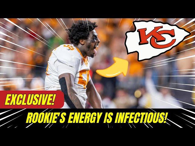  EXCLUSIVE! ROOKIE'S ENERGY IS INFECTIOUS! CHIEFS NEWS TODAY! LATEST NFL NEWS!