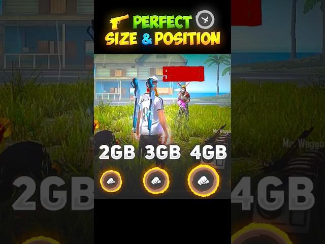 Perfect Fire Button Size & Position For Headshot | For 2gb 3gb 4gb Ram..