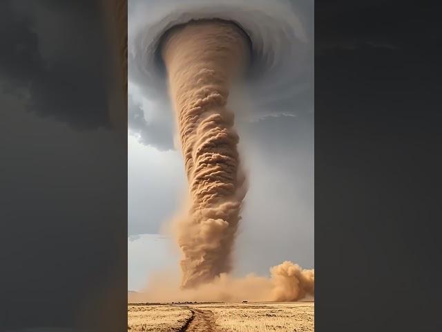 Massive Desert Tornado  #hurricane #weather #tropicalcyclone #storm #tornado