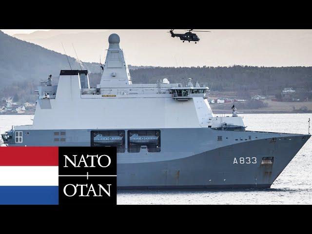 Royal Netherlands Navy, NATO. Amphibious ships during a joint Alliance exercise.