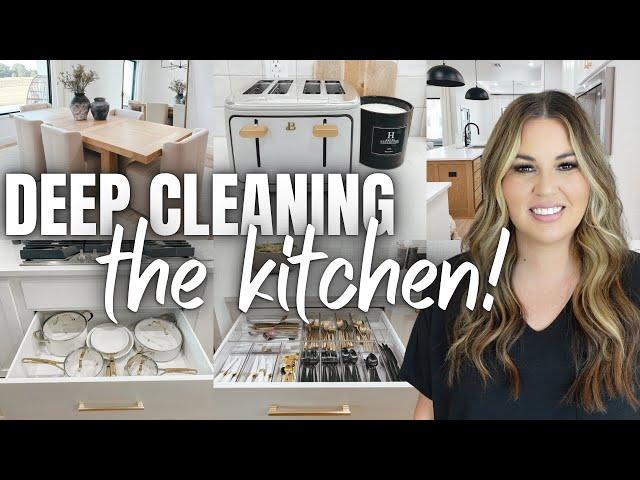 FALL KITCHEN DEEP CLEAN WITH ME 2024 | DEEP CLEANING KITCHEN FOR FALL | KITCHEN MUST HAVES + DECOR