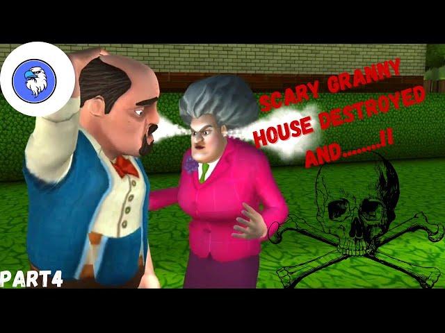 Scary granny house destroyed ft.scary stranger and ...... | RJGaming | Part 4