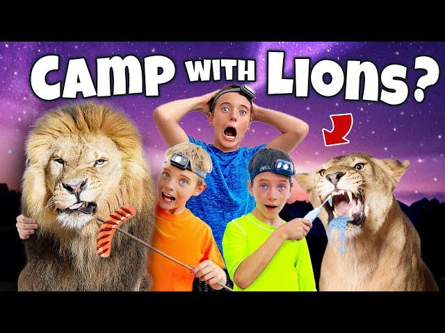 Camping with Lions, Leopards & Elephants in Africa! Kids Adventures