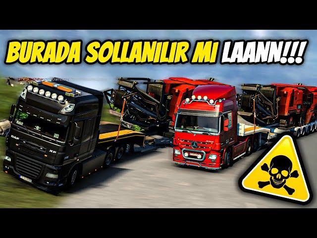 ALP DAĞLARINA TIRMANDIK !! | 2 TIR 44 TON İŞ MAKİNESİ ( 20 İLE ÇIKTIK LAAN !!!) | TRUCKERSMP ETS 2