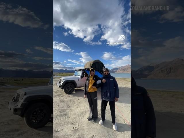 Roadtrip to Pangong Lake, Ladakh. #komalandrandhir #leh #ladakh #pangonglake #overland #overlanding