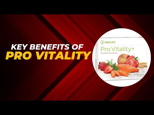 What are the benefits of Neolife Pro Vitality - GNLD NeoLife Products - Shop Link in Description