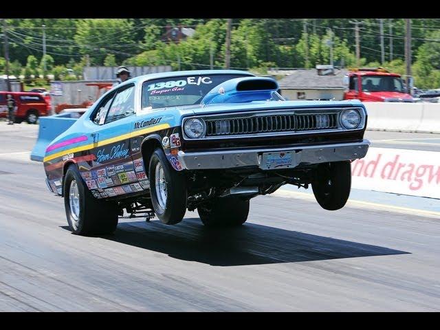 Steve Clukey intense incar camera in his 70 duster