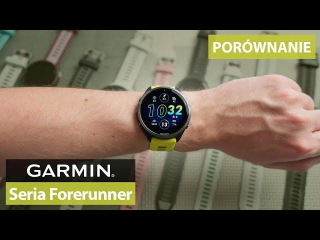 Seria zegarków sportowych Garmin Forerunner - Porównanie 55, 165, 255, 265, 955, 965