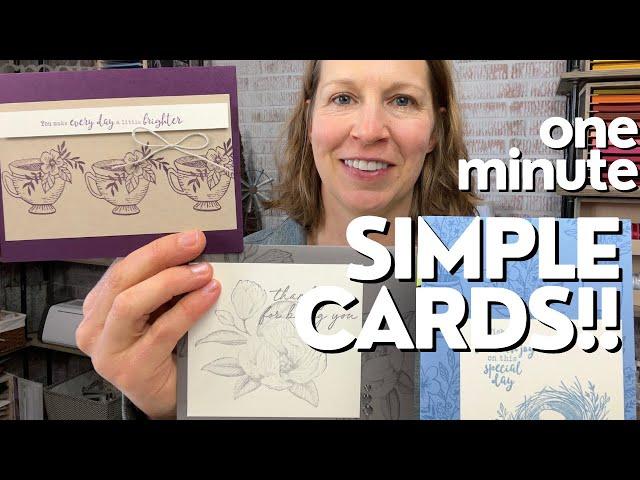 Stop Being Complicated!! Simple Cards In 1-2 Minutes!