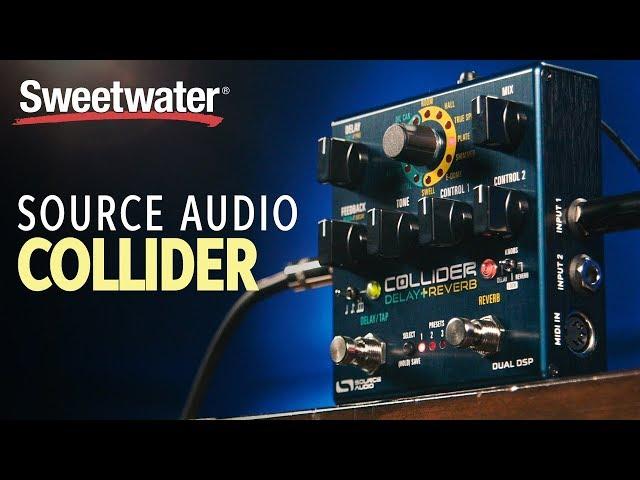 Source Audio Collider Stereo Delay+Reverb Pedal Demo