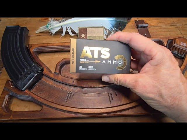 7.62x39 ATS AK ammo review Optics Planet Budget Brass AK ammo.